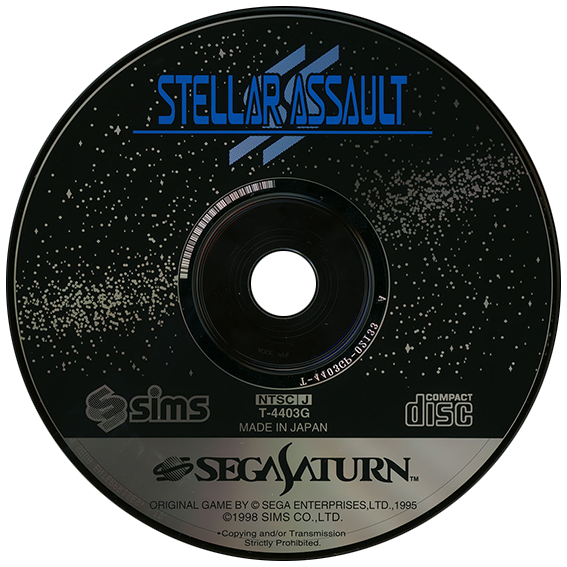 Stellar Assault SS box art for Sega Saturn